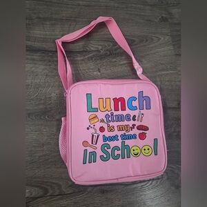Girls Pink Kids Lunch Bag NEW